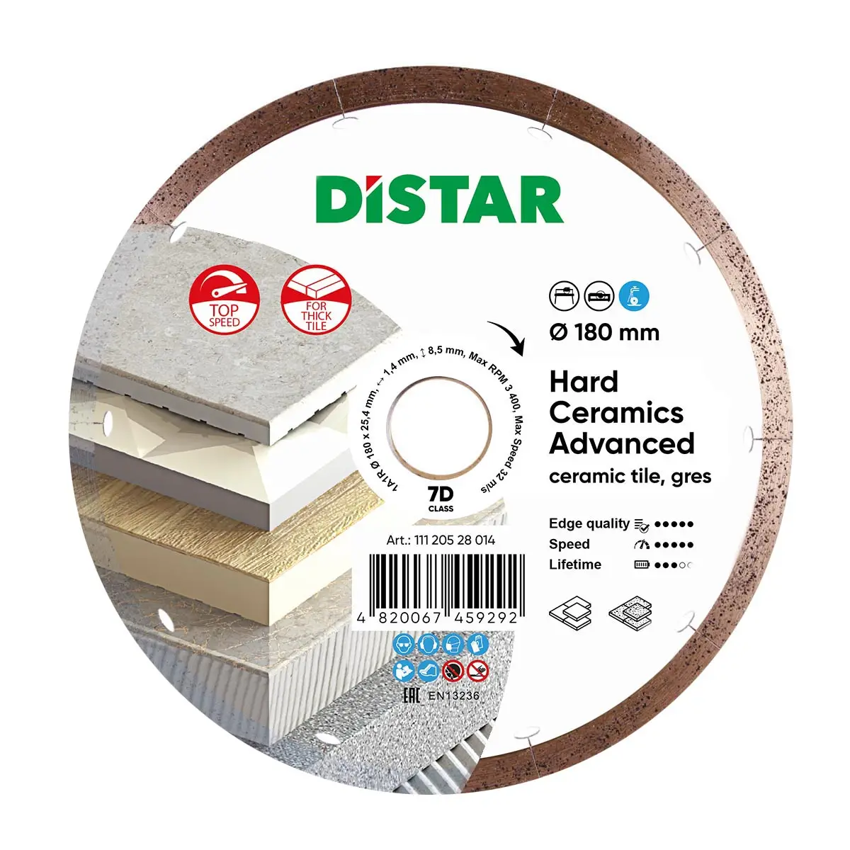 Diamond Cutting Blade 1A1r Hard Ceramics Advanced 1