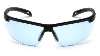 Ever-Lite Infinity Blue Anti-Fog Lens Safety Glasses With Black Frame 1