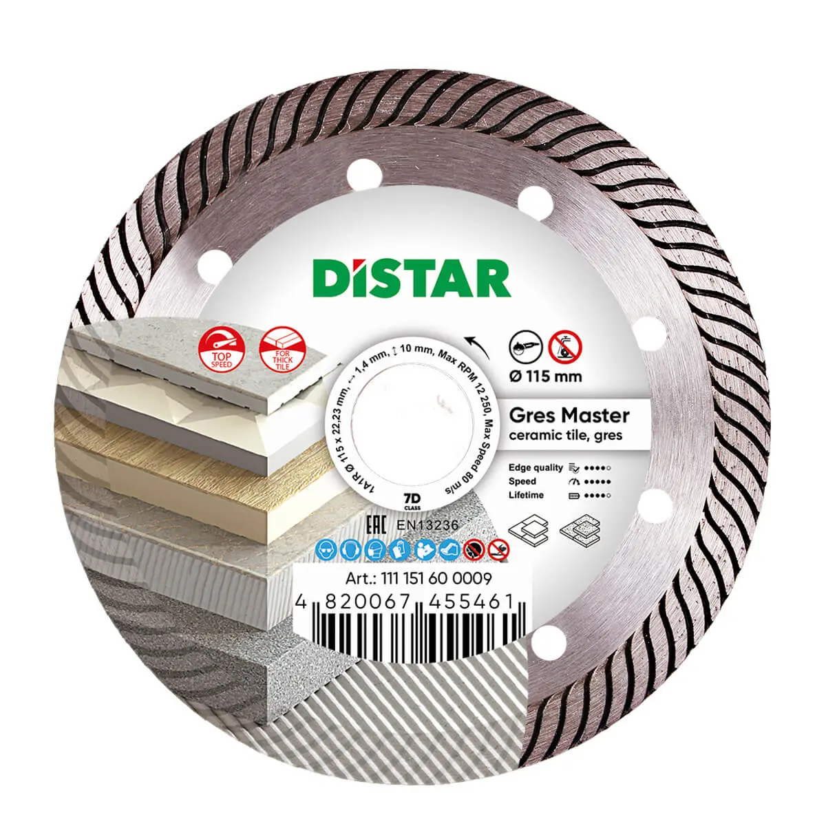 Diamond Cutting Blade 1A1r Gres Master 1