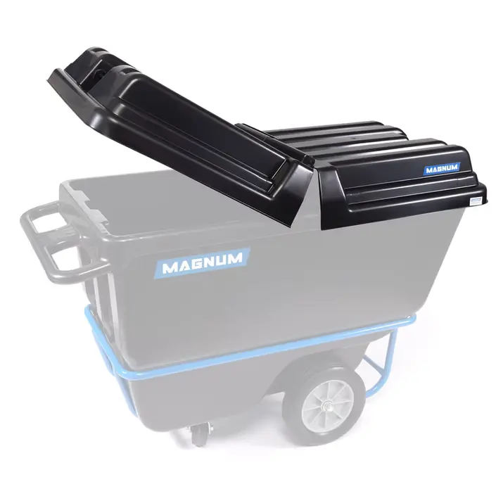 Plastic Lid For 1 Cubic Yard Covered Capacity Dump Cart 1