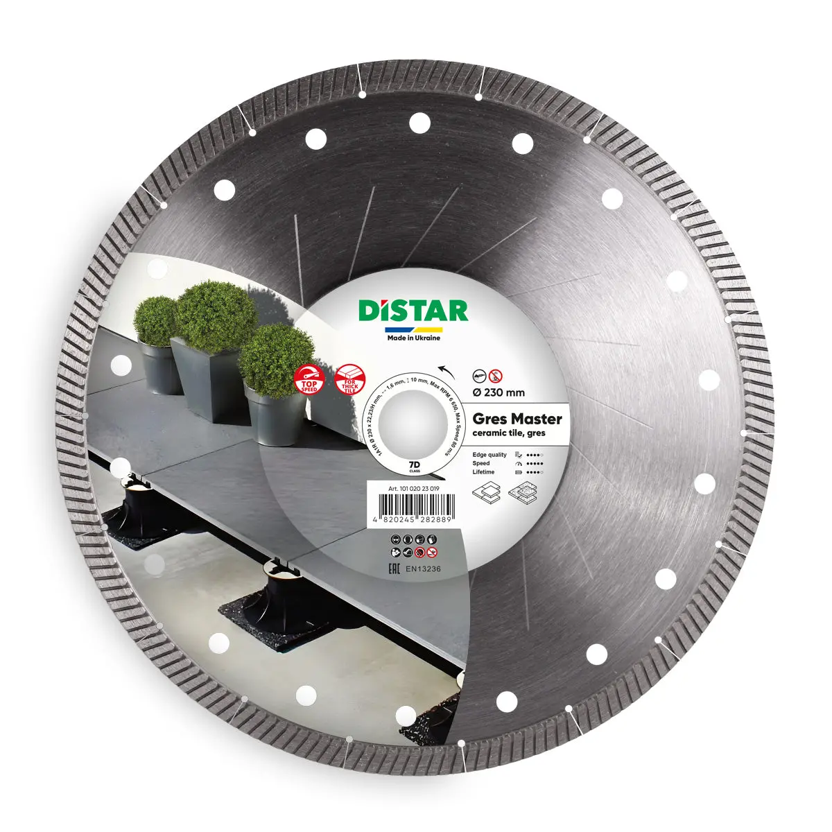 Diamond Cutting Blade 1A1r 9" Gres Master 1