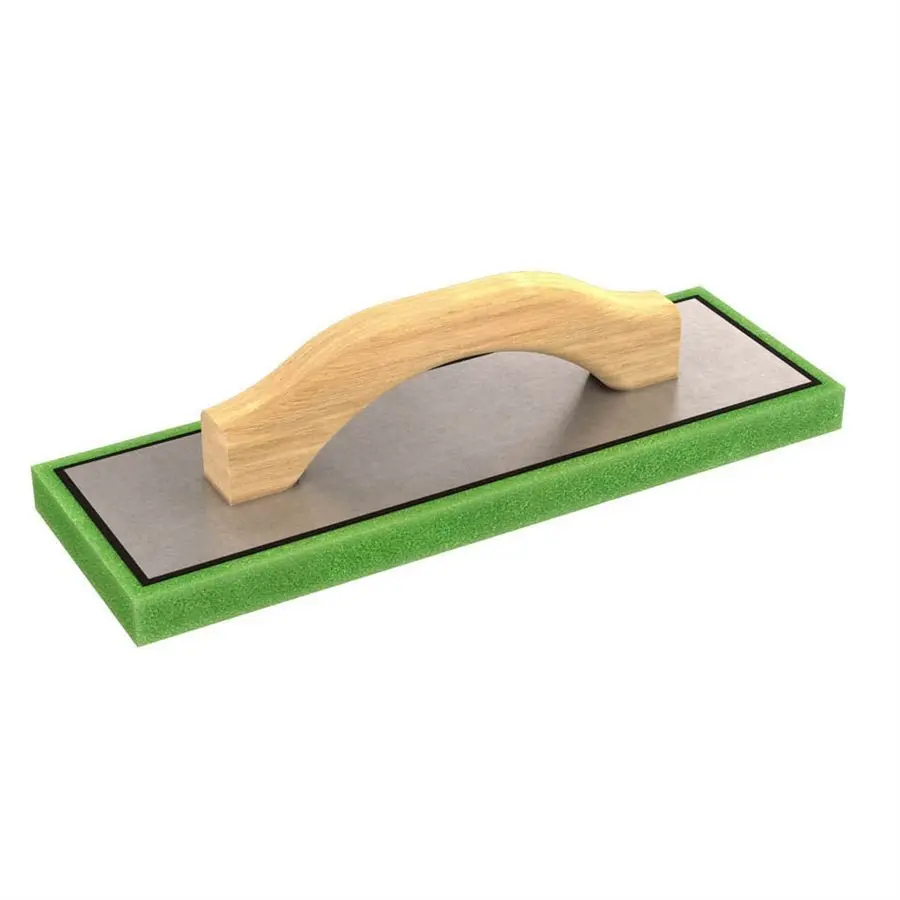Fine Green Foam Float - 12" X 4" X 3/4" With Wood Handle 1