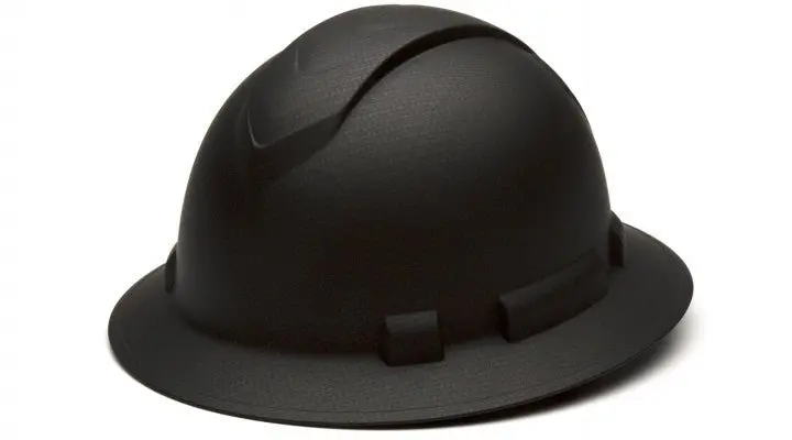 Graphite Pattern Full Brim Style 4-Point  Standard Ratchet Hard Hat - Box Of 12 1