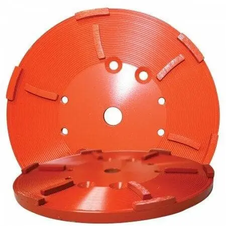 Heavy Duty Orange Floor Grinding Heads - 8" 1