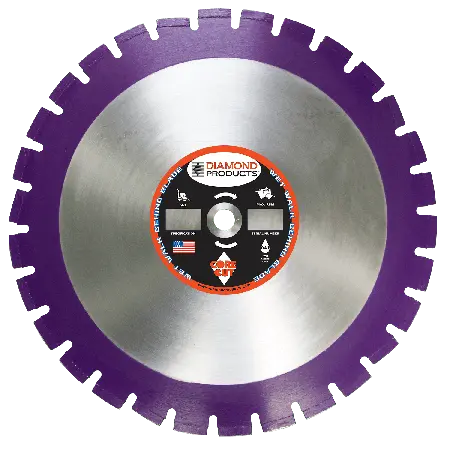 Imperial Purple Asphalt/Green Concrete Diamond Blades 1