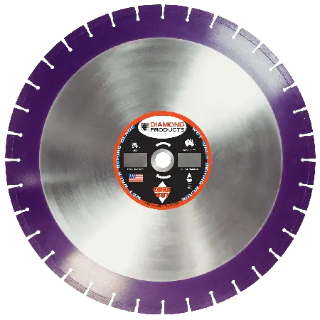 Imperial Purple Cured Concrete Diamond Blades 1