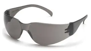 Intruder Gray Lens With Gray Temples Safety Glasses - Box Of 12 1