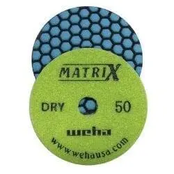 Matrix Dry Honeycomb Matte Finish Diamond Polishing Pads 1