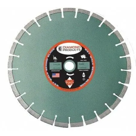 Mega Premium Green Cured Concrete Diamond Blades - Mp 1