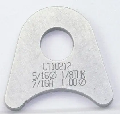 Weld-On Flat Tab Bracket – 4130 Chromoly Steel (Mzct10212C) 1