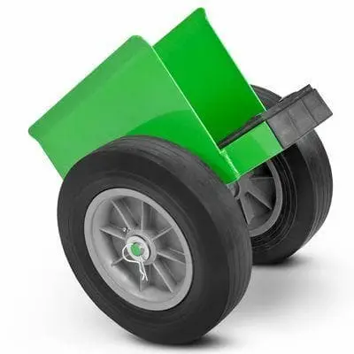 Steel Dolly W/ 10" Duraflex Cushion Rubber Caster 1000 Lb Weight Capacity W/O Handles 1