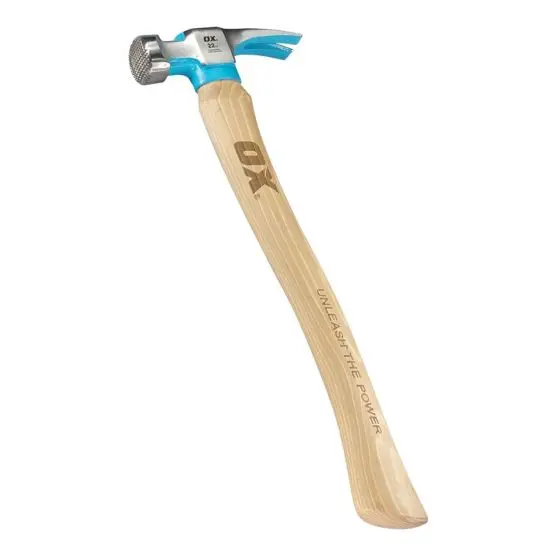Ox Pro 18Oz California Framing Hammer - Hickory Handle 1