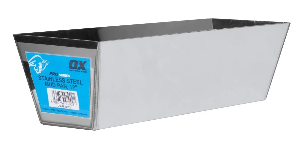 Ox Pro Stainless Steel Mud Pan 1