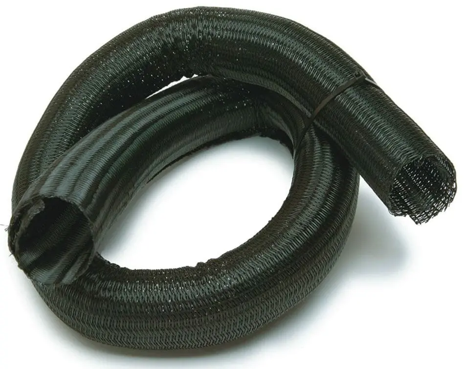 2" Diameter High-Temperature Power Braid Wire Wrap – 4-Foot Roll For Harness Protection 1