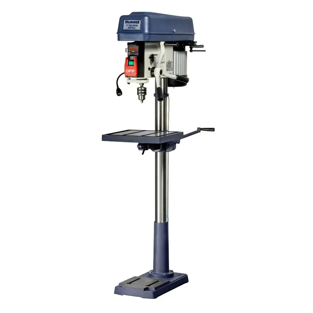 17" 16-Speed Floor Step Pulley Drill Press (120/240V 1 Phase) 1