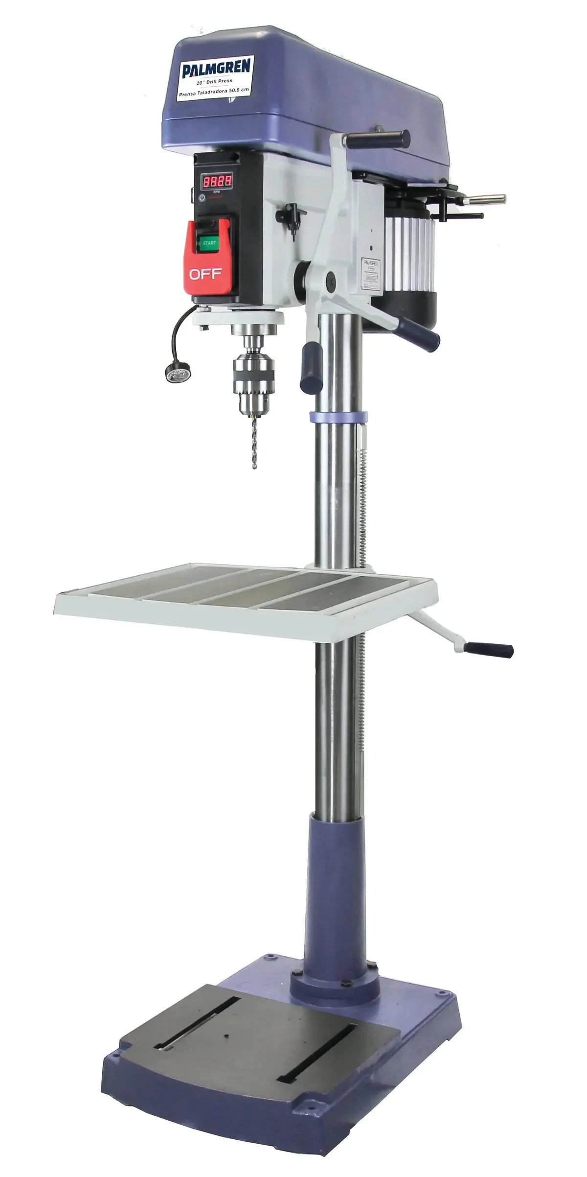 20" 12-Speed Floor Step Pulley Drill Press (240V 3 Phase) 1