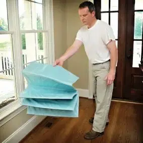 Quick Drop™ Folding Mat Drop Cloth - Pack Of 4 1