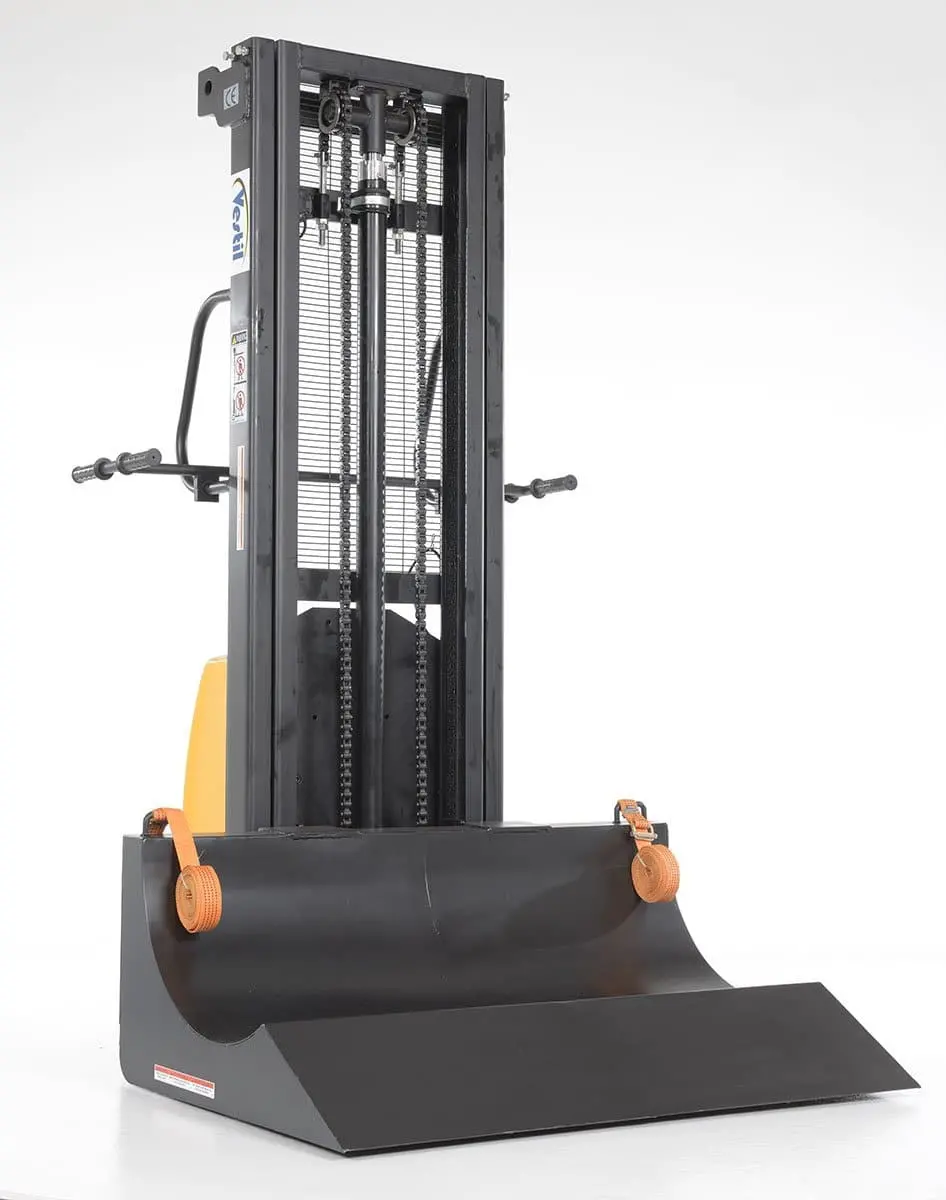 Roll Material Transporter With Dc Powered Lift Feature 1