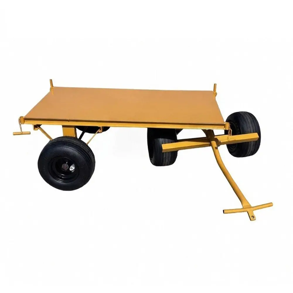 Roofmaster 4-Wheel Steel Plate Deck Trailer With 30" X 60" Deck, Non-Flat Tires 1