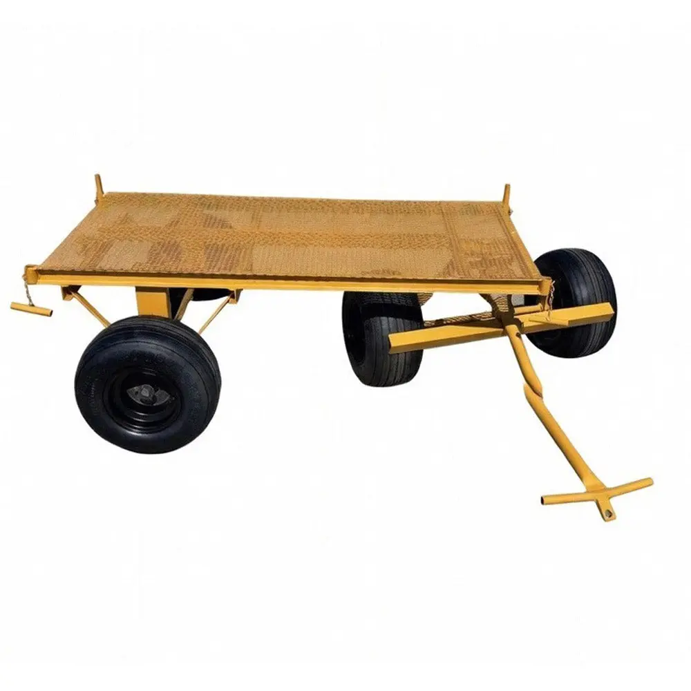 Roofmaster Heavy-Duty 4-Wheel Mesh Deck Trailer With 30" X 60" Deck, Non-Flat Tires 1