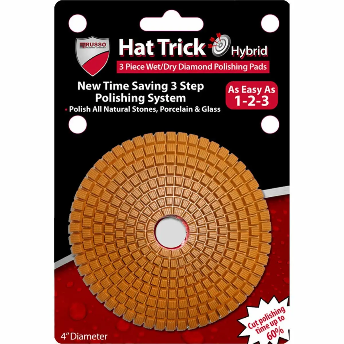 Rtc Hat Trick Hybrid 3 Step Polishing Pads - Set 1