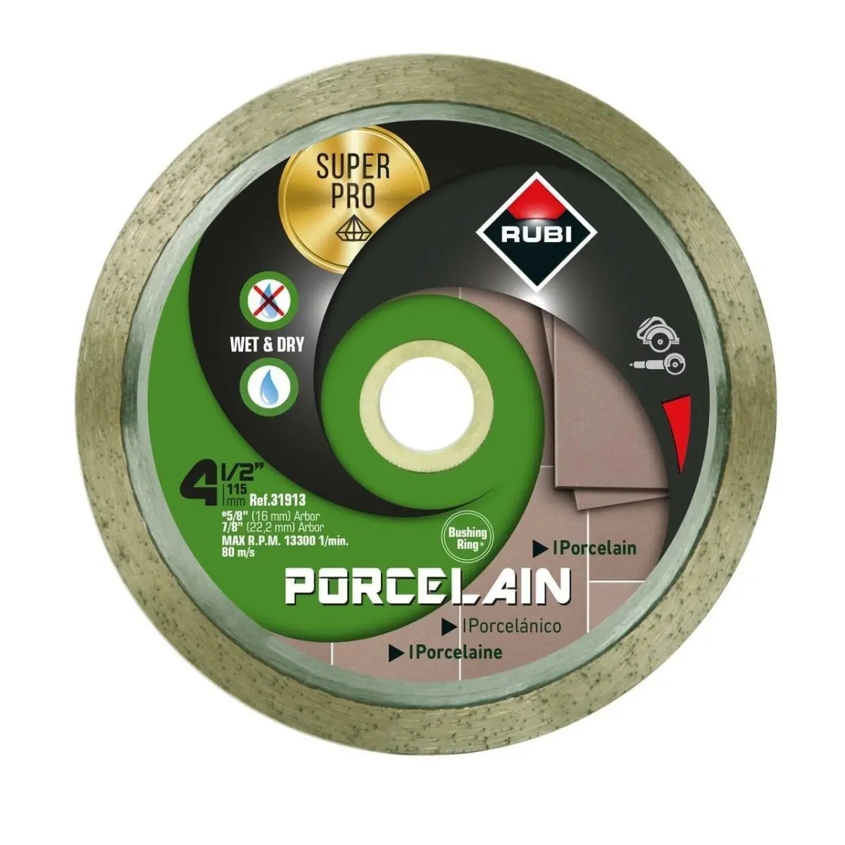 Rubi  Porcelain Cutting Pro Diamond Blade 1