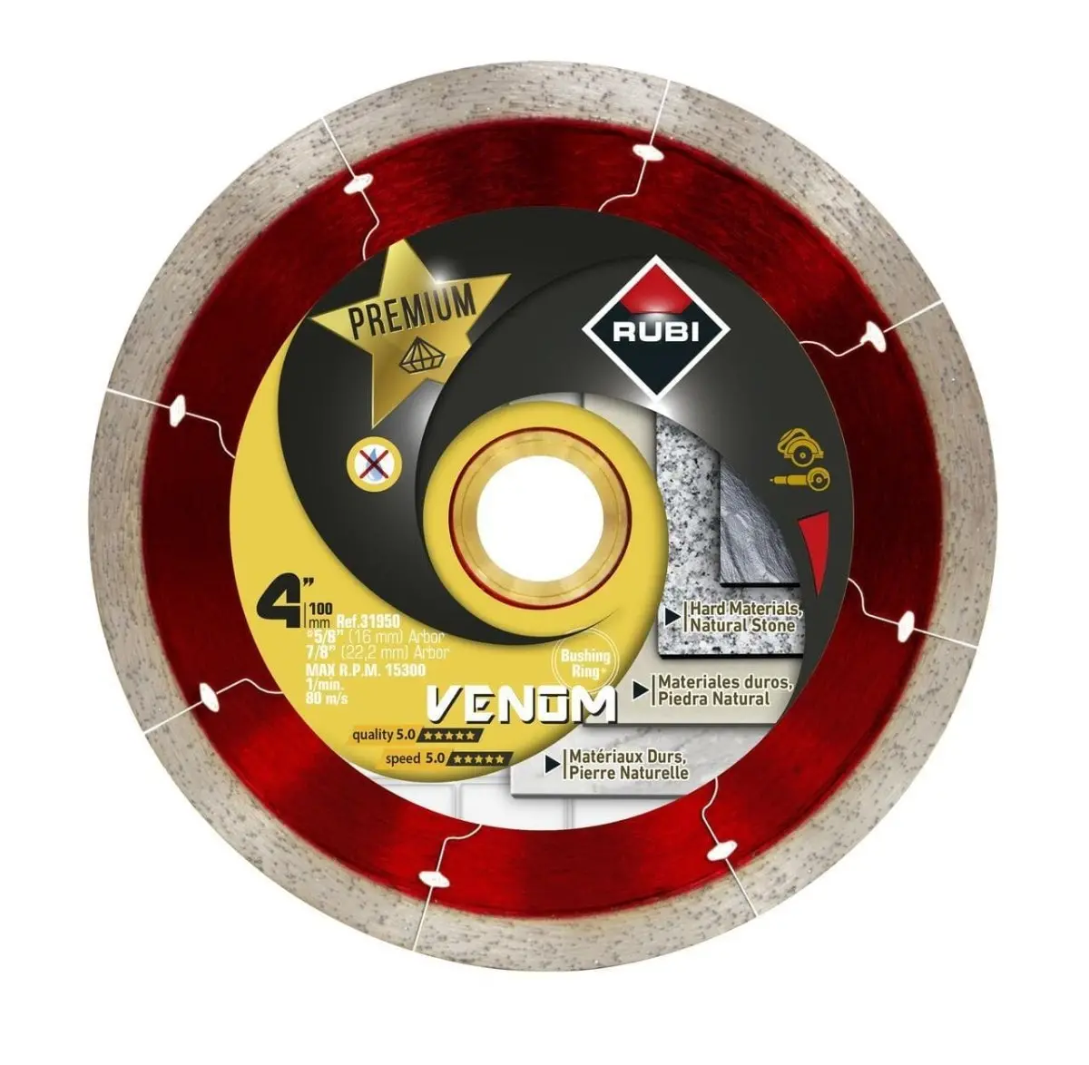 Rubi Venom Dry/Wet Blade For Natural Stone 1