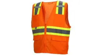 Rvz23 Series Class 2 Hi-Vis Orange & Lime Safety Vests (Pack Of 5) 1