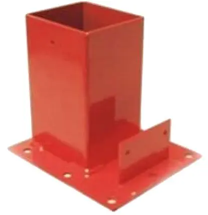 Steel Guardrail Base - Box Of 4 1