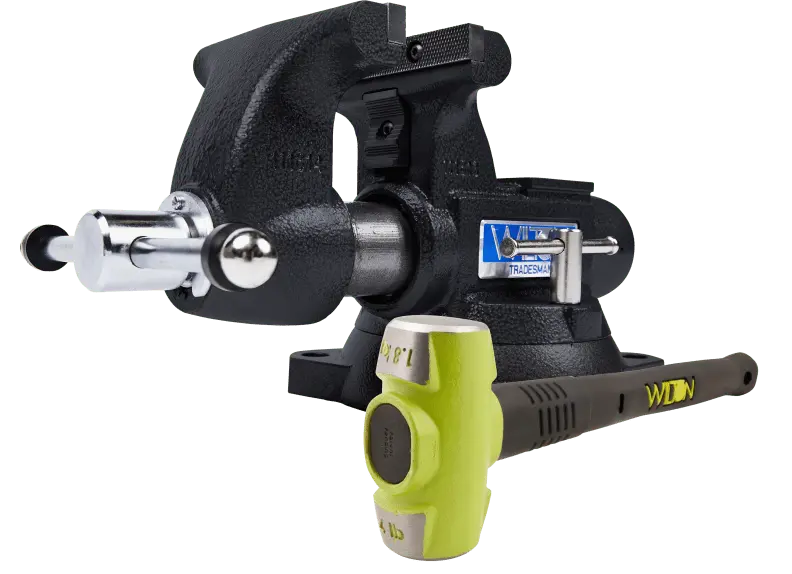 Se Tradesman 1755 Bench Vise And B.A.S.H 20416 Sledge Hammer 1