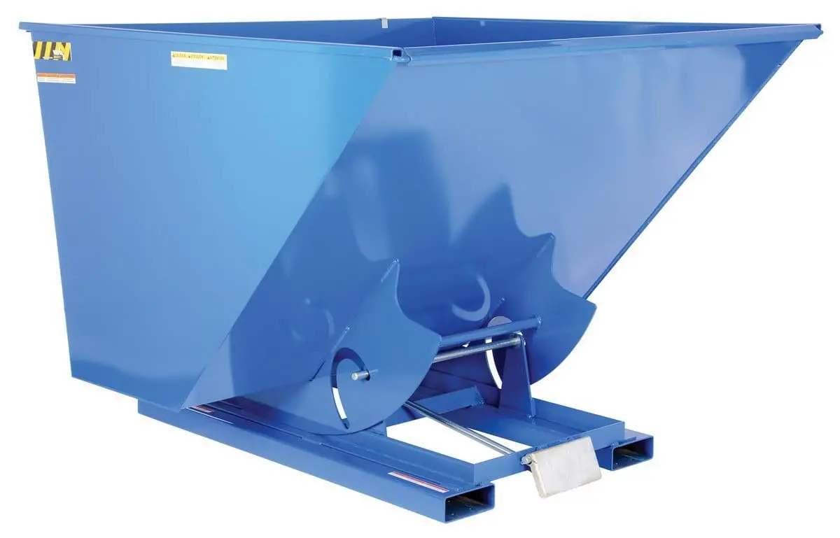 Self-Dumping Steel Hoppers With Bumper Release - D Style 1