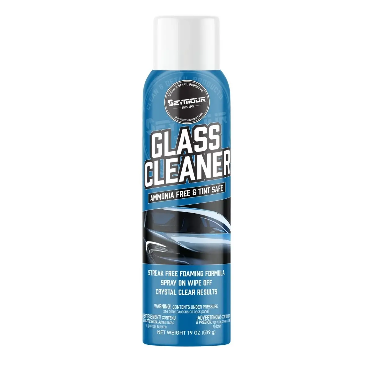 Seymour Ammonia-Free & Tint-Safe Foaming Glass Cleaner (19 Oz) - Case Of 12 1