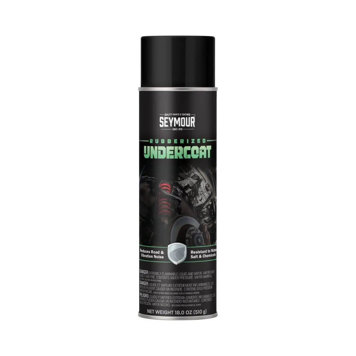 Seymour Professional Car And Truck Rubberized Undercoating Aerosol Spray, Black - Pack Of 12 1