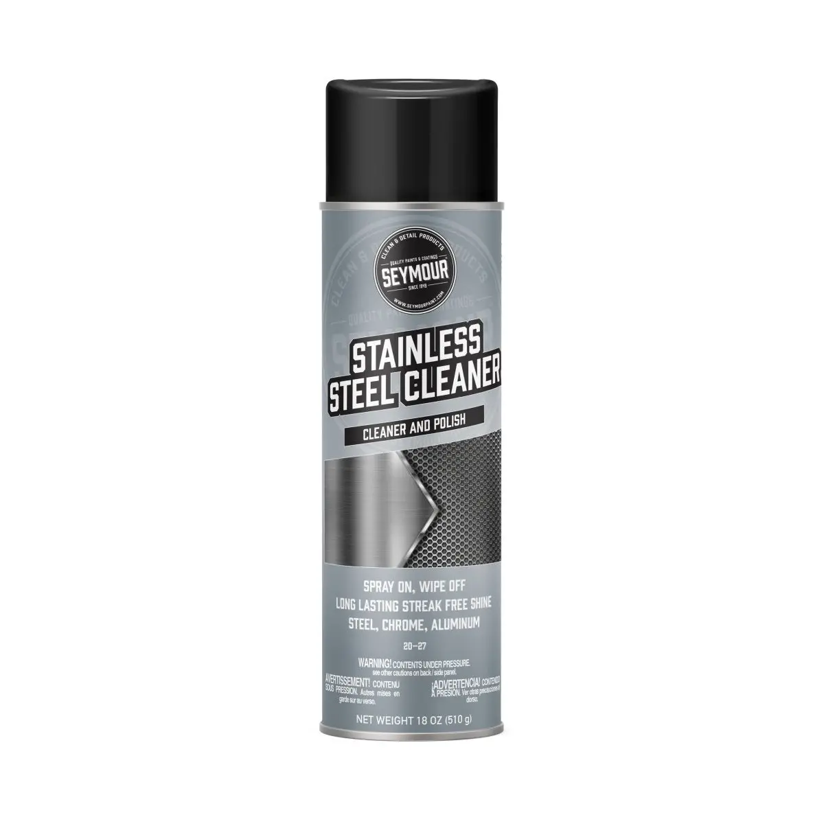 Seymour Stainless-Steel Cleaner And Polish Spray - Case Of 12 1