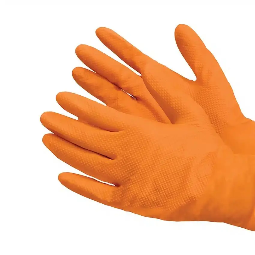 Shubee Orangathangs Orange Nitrile Gloves 1