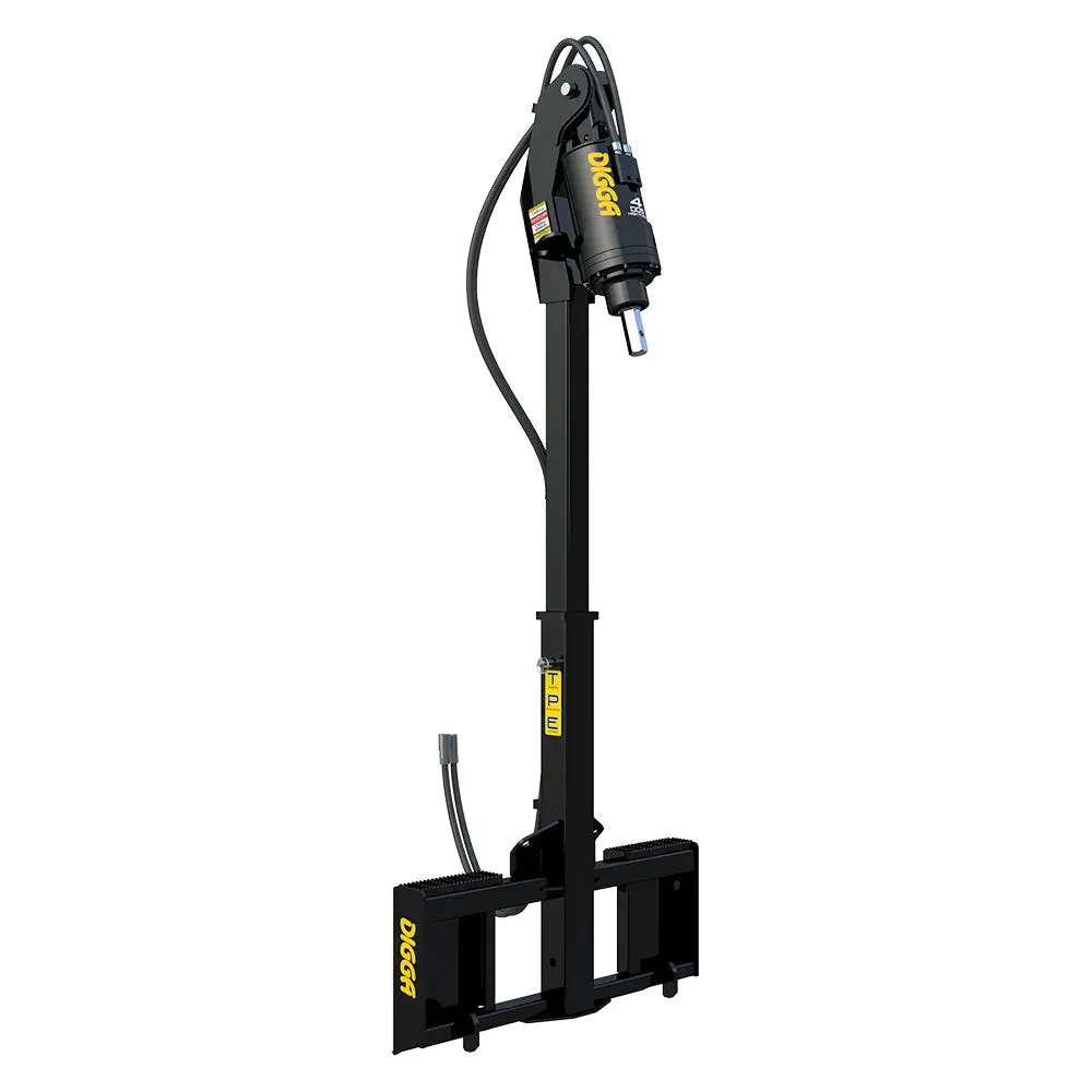 Digga Skid Steer Telescopic Piling And Drilling Mount 1