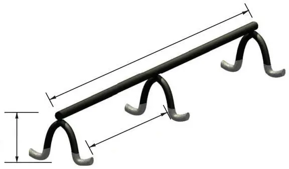 Slab Bolster - Dipped (Box Of 100Lf) 1