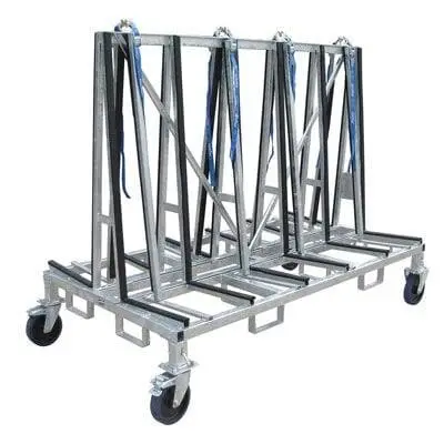 Small A Frame Double Sided Cart - 78" X 43" X 58" 1