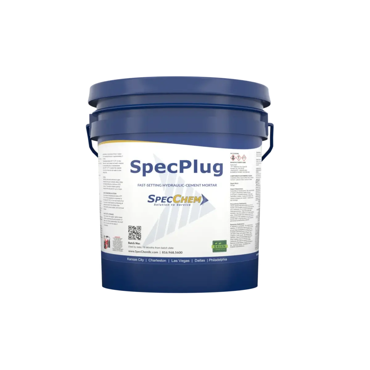 Specplug Fast-Setting Hydraulic-Cement Mortar 1