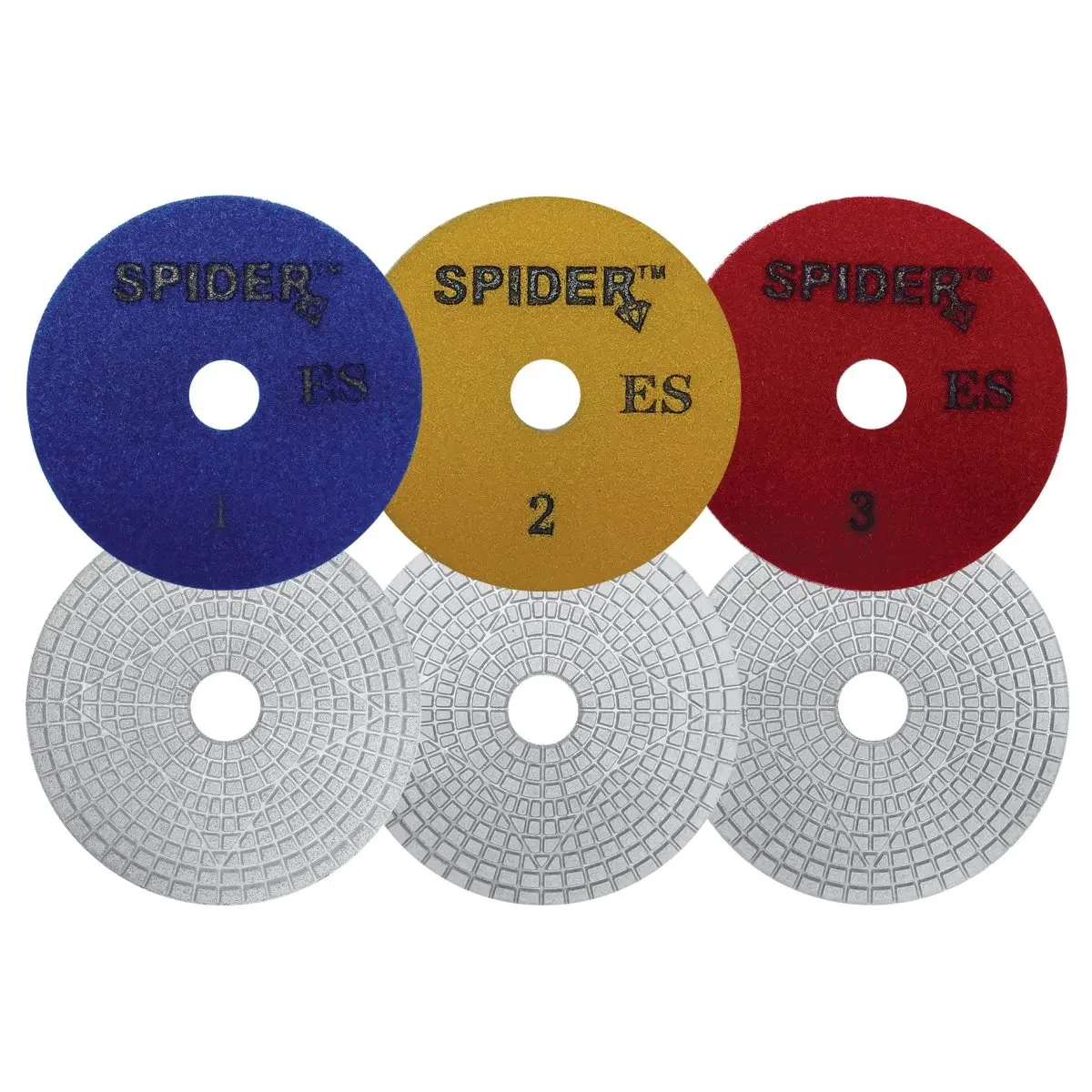Spider™ 3 Step Es Wet Polishing Pads 1