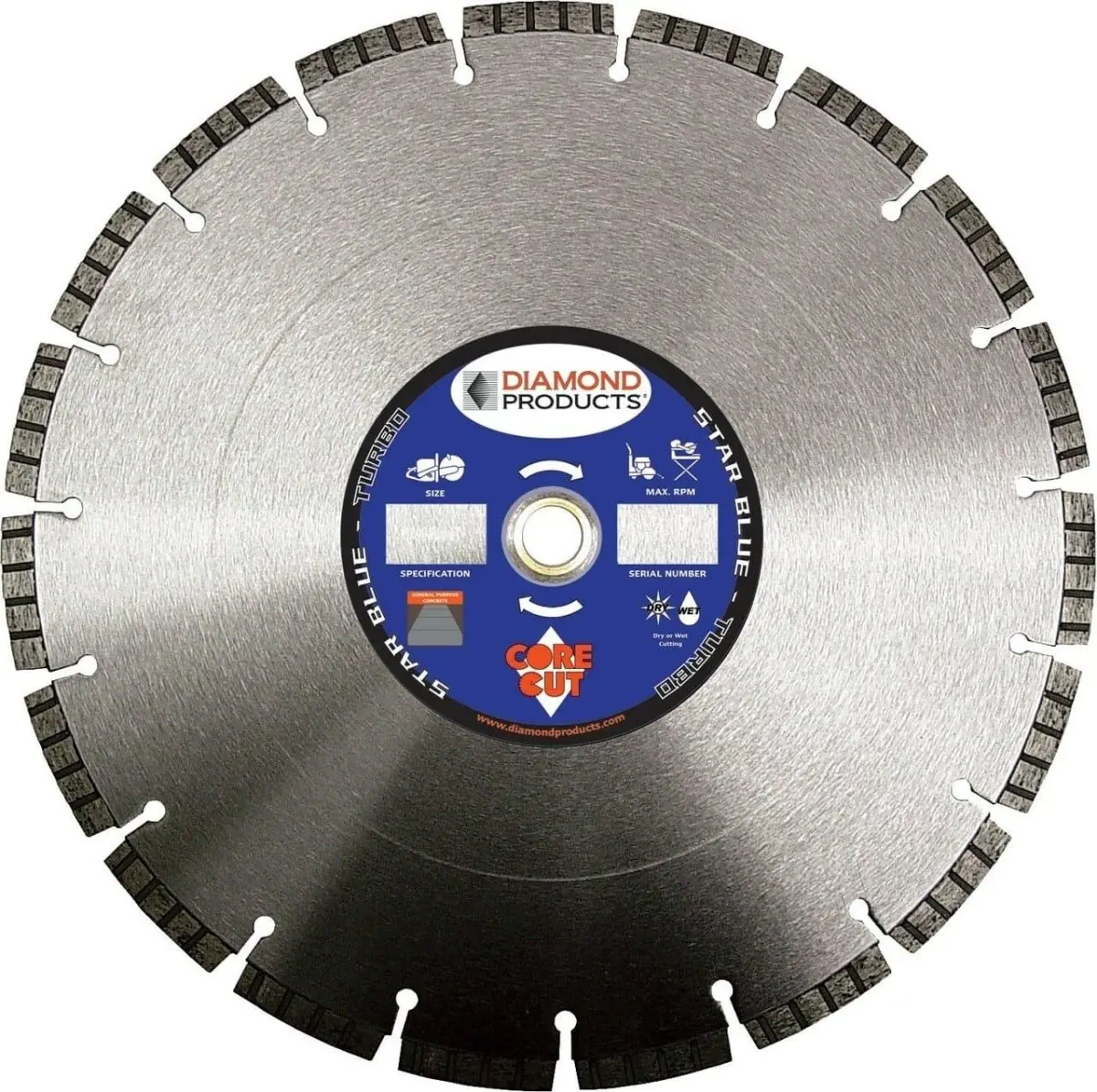 Star Blue H.P. Turbo Concrete Blade 1