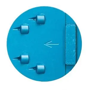 Tc - 3” 4X 1/4 Round Pcds With Stabilizer Segment 1