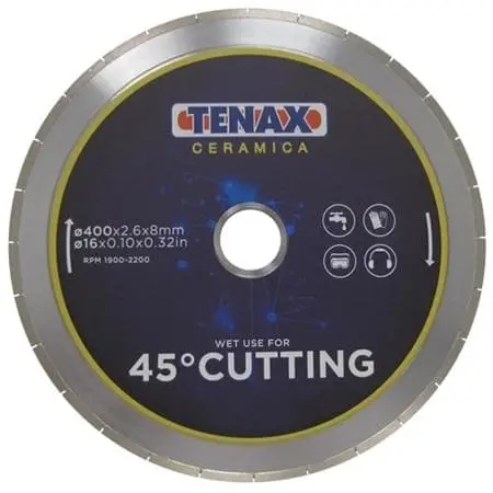 Tenax 16" 45 Degree Miter Cutting Blade 1