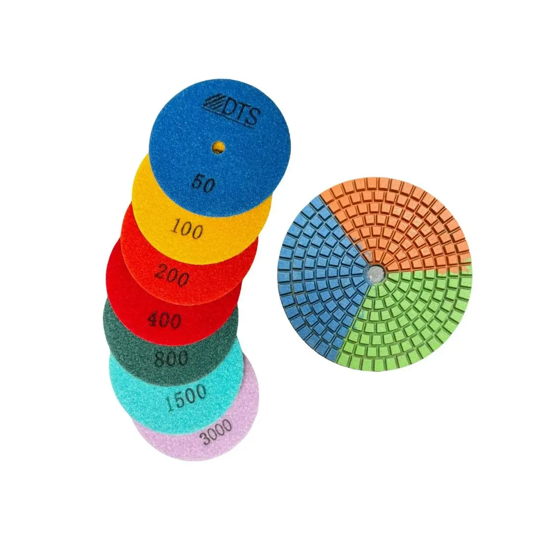 Tri-Color Diamond Polishing Pads 8