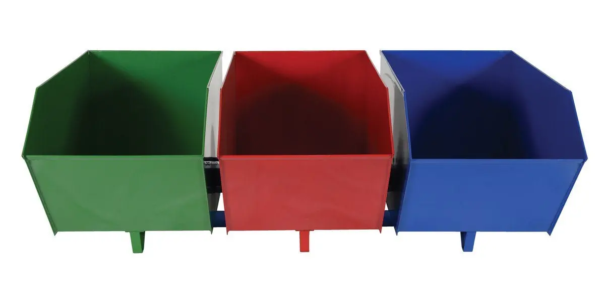 Triple-Bin Recycling Hopper 1
