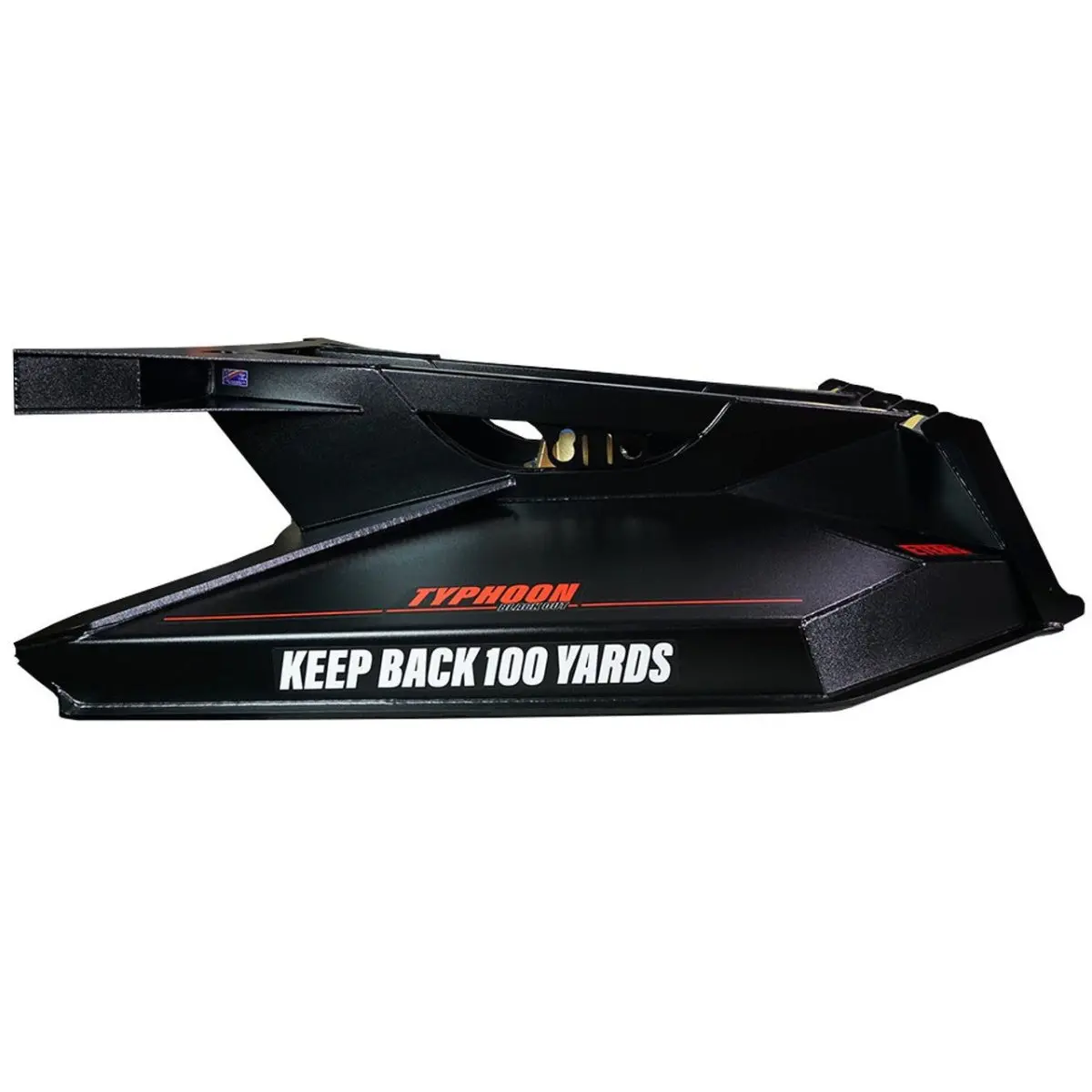 Typhoon 60" Skid Steer Clearing Mower Attachment - Powdered Coated Black 1