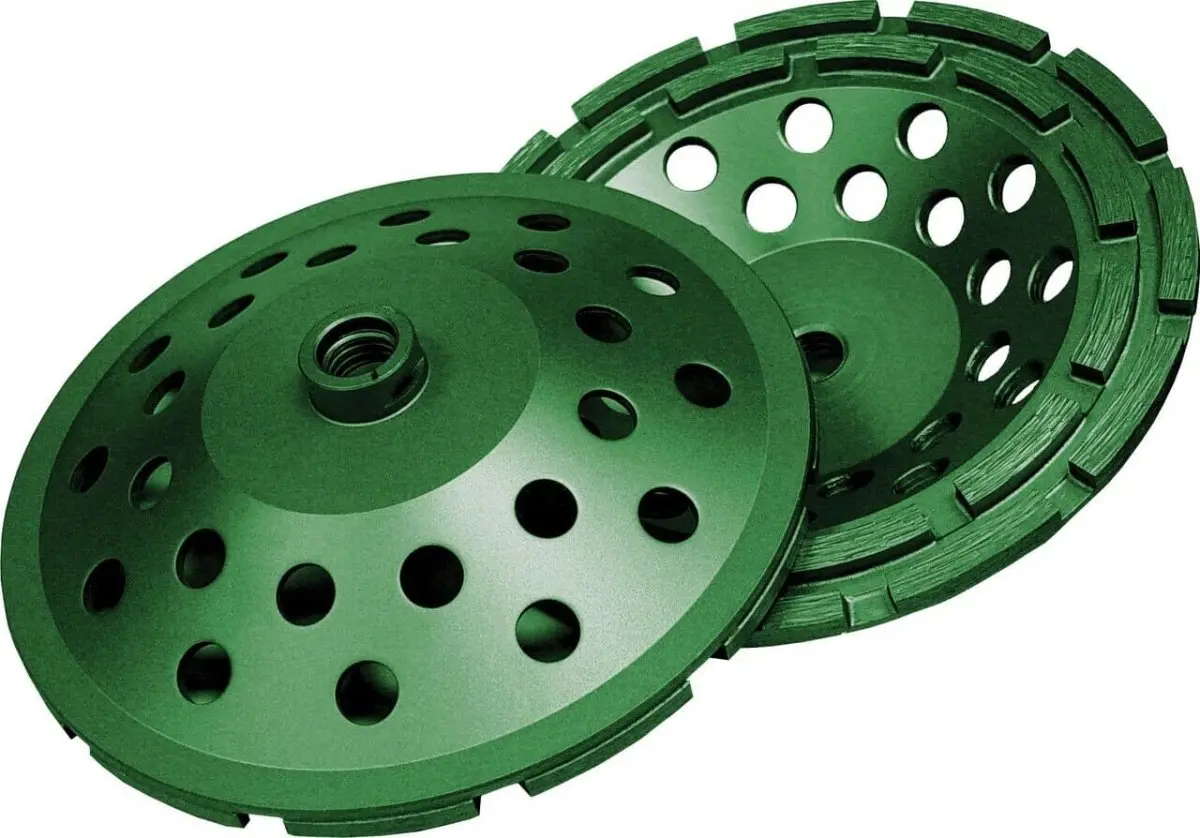 Utility Green Segmented Cup Grinder Double Row 1