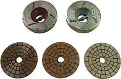 Weha 4" 5 Step C Frame Graphite Snail Lock Metal Diamond/Resin 1