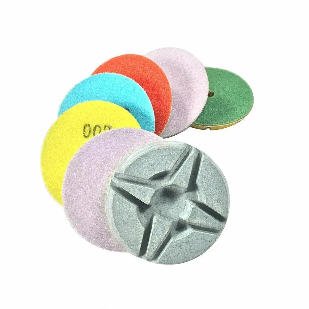 White Floor Polishing Pads: 3 Inch 1