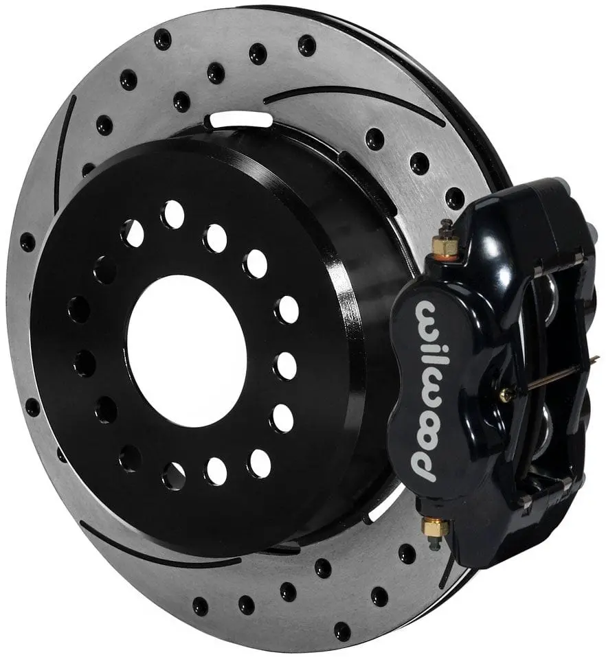 Forged Dynalite Wb140-9282-D Rear Parking Brake Kit With Drilled Rotors 1